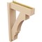 Ekena Millwork 6-in W x 20-in D x 32-in H Balboa Block Rough Cedar Woodgrain TimberThane Outlooker, Primed Tan OUTUR060X20X32BOA44RCPR - alternate 5